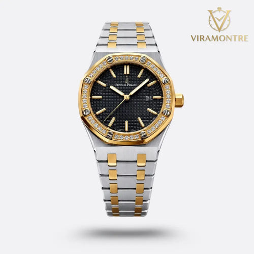 Audemars Piguet Royal Oak cadran noir sertie de diamants