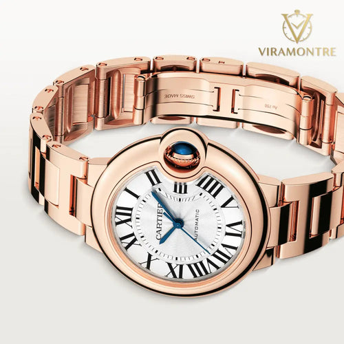 BALLON BLEU ROSE 33mm