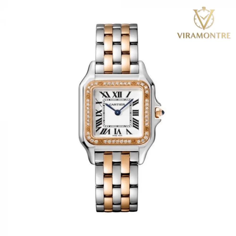 CARTIER PANTHÈRE ARGENTÉ ROSE PIERRES
