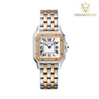 CARTIER PANTHÈRE ARGENTÉ ROSE PIERRES
