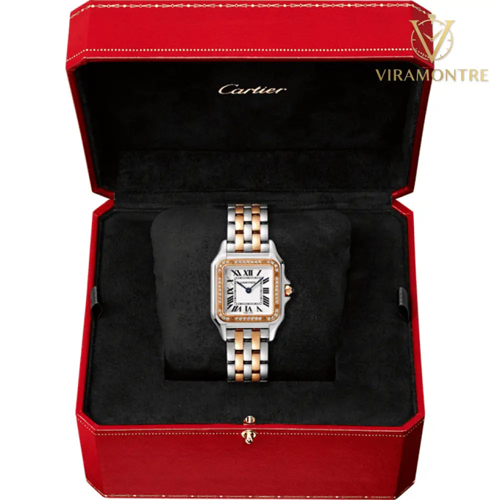 CARTIER PANTHÈRE ARGENTÉ ROSE PIERRES