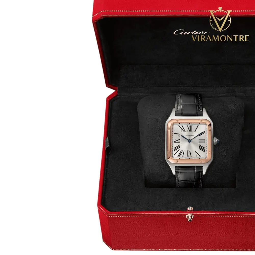 Cartier Santos Dumont Or Rose Gris