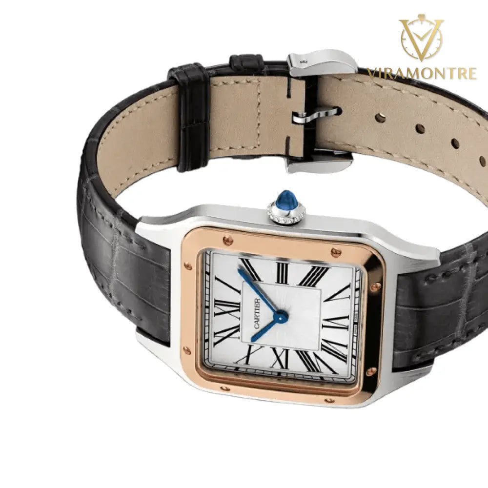 Cartier Santos Dumont Or Rose Gris