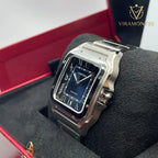Cartier Santos Large Cadran Bleu