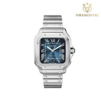 Cartier Santos Large Cadran Bleu