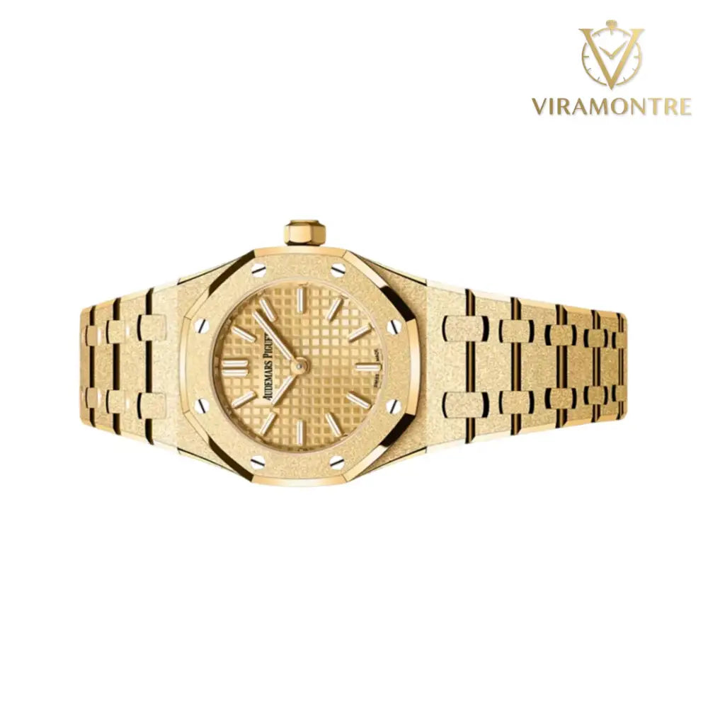 Montre Audemars Piguet Royal Oak Mini 67630BA.GG.1312BA.01 en or jaune givré 23 mm pour femme
