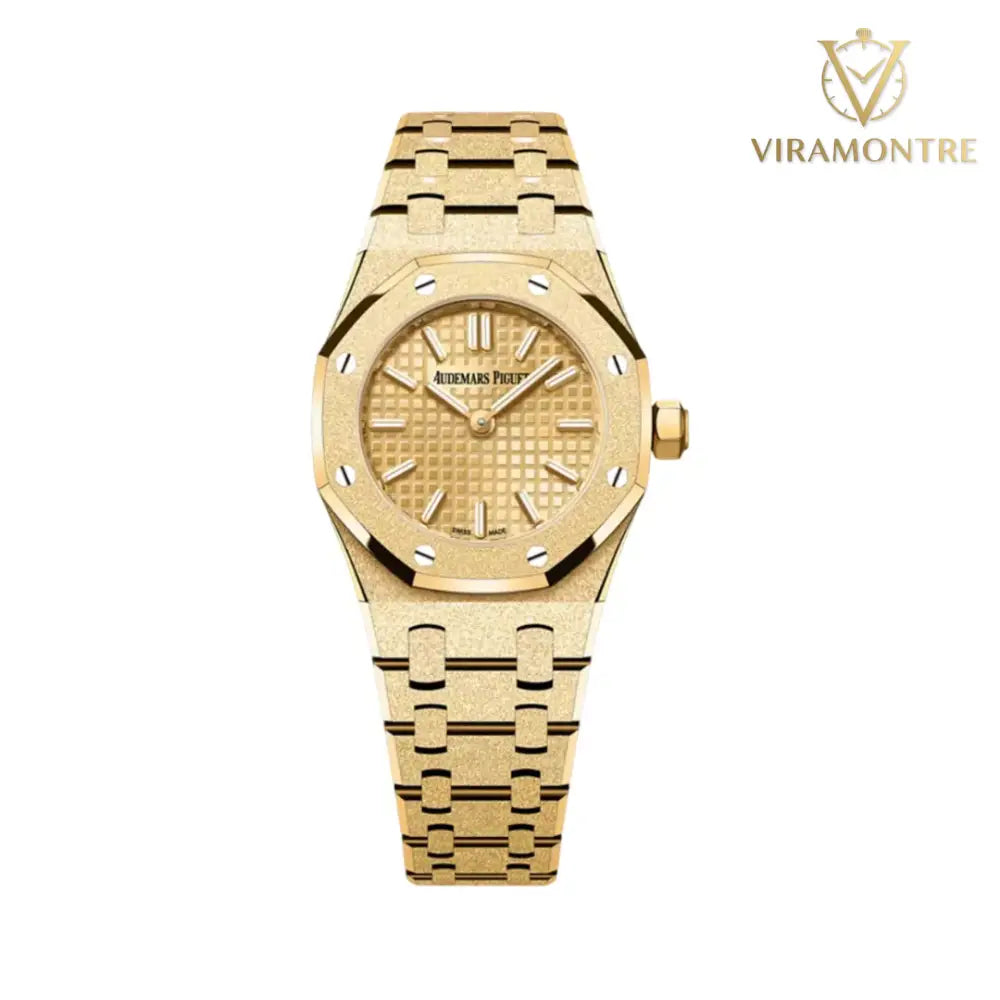 Montre Audemars Piguet Royal Oak Mini 67630BA.GG.1312BA.01 en or jaune givré 23 mm pour femme