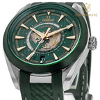 MONTRE OMEGA SEAMASTER POUR HOMME EN CAOUTCHOUC VERT