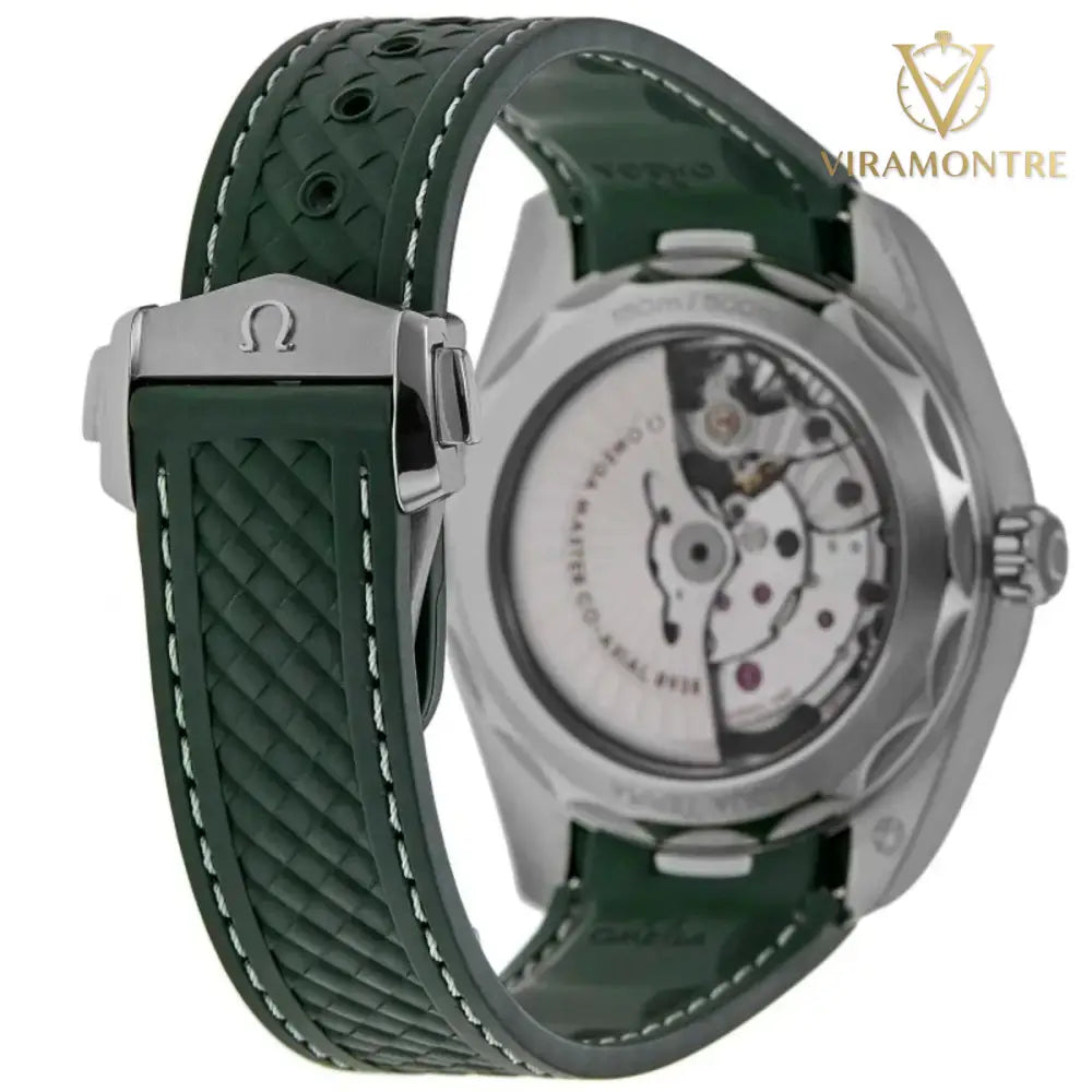 MONTRE OMEGA SEAMASTER POUR HOMME EN CAOUTCHOUC VERT