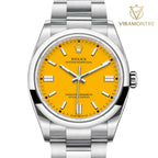 oyster perpetual jaune 36mm