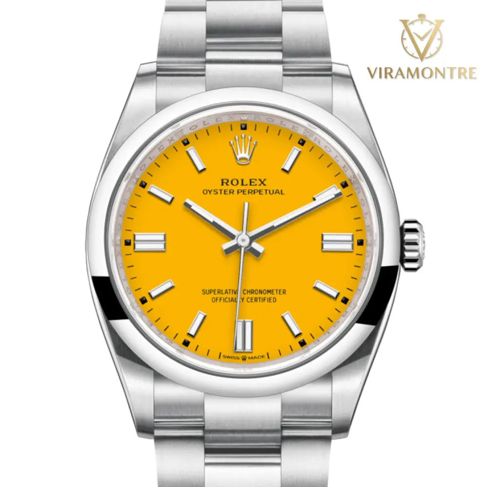 oyster perpetual jaune 36mm