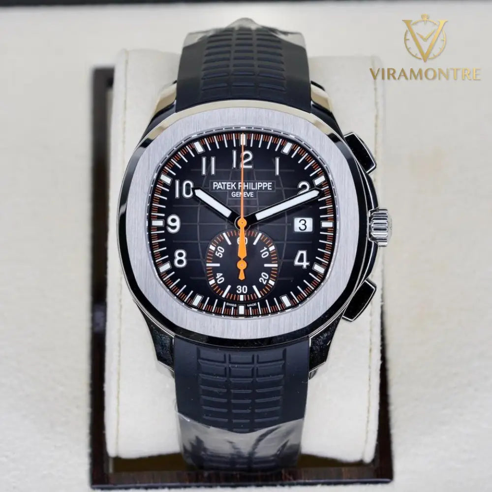 Patek Philippe Aquanaut NEW 2026 Aquanaut 5968A-001 “ORANGE AQUA” Black Dial Orange Accents Stainless Steel Tropical