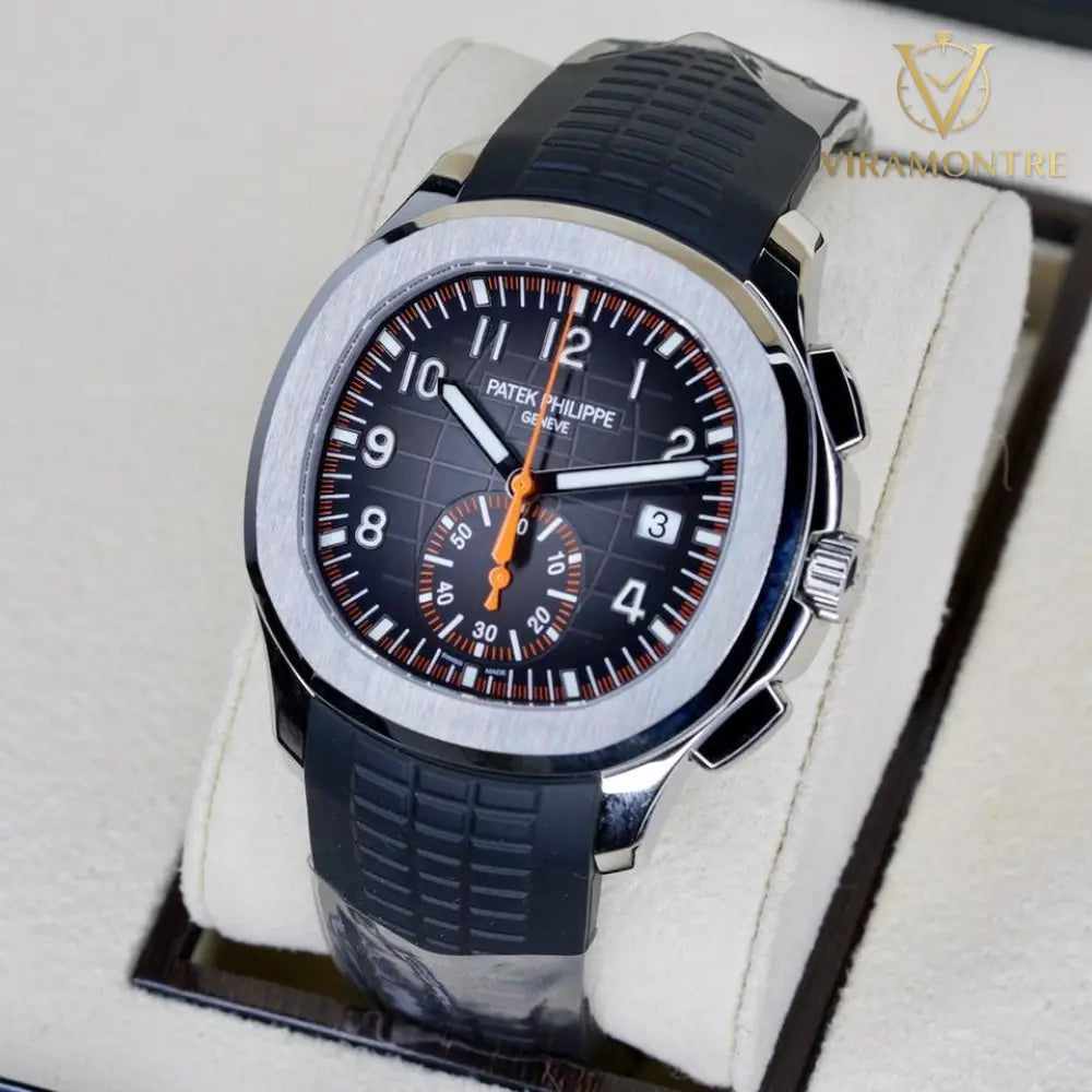 Patek Philippe Aquanaut NEW 2026 Aquanaut 5968A-001 “ORANGE AQUA” Black Dial Orange Accents Stainless Steel Tropical