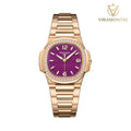 Patek Philippe Nautilus 7010/1R-013 Or rose et diamants Cadran violet