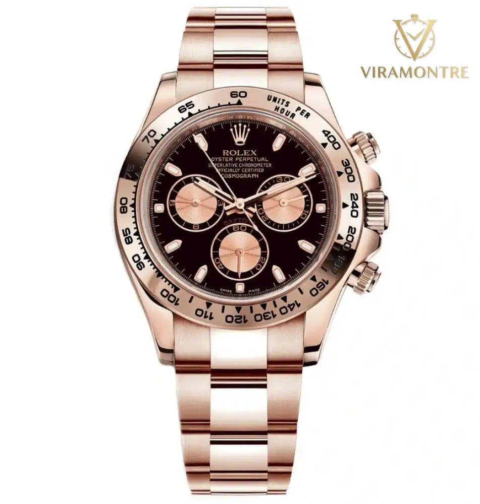 Rolex Daytona Acier Everose Gold Black Dial