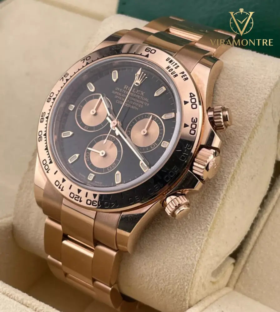 Rolex Daytona Acier Everose Gold Black Dial