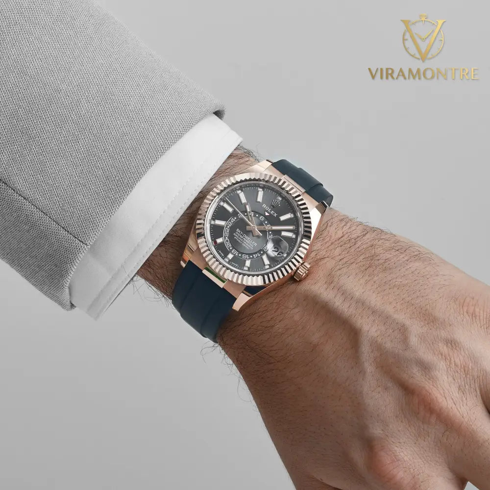 Rolex Sky-Dweller 326235 Rose Gold Rhodium Dial