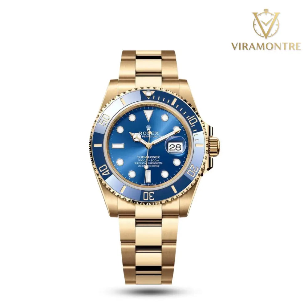 Rolex Submariner Date Yellow Gold Blue Dial