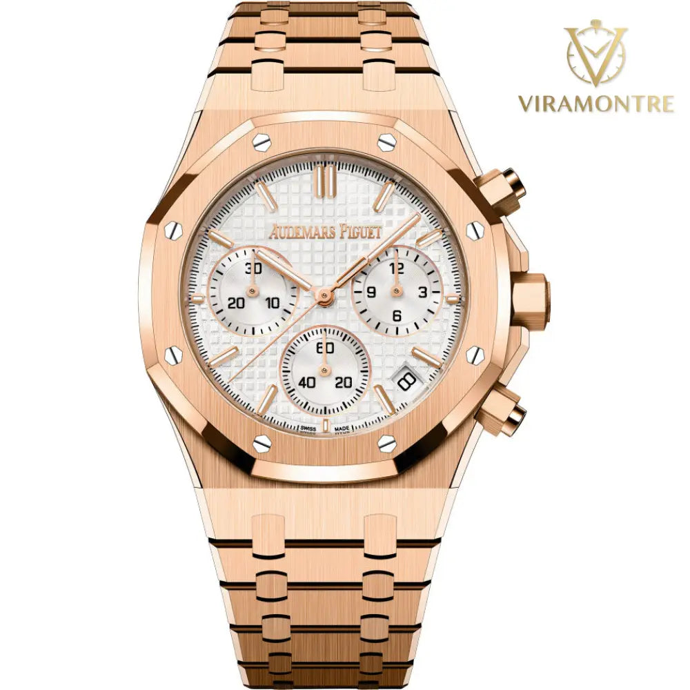 ROYAL OAK CHRONOGRAPHE-ROSE/BLANC