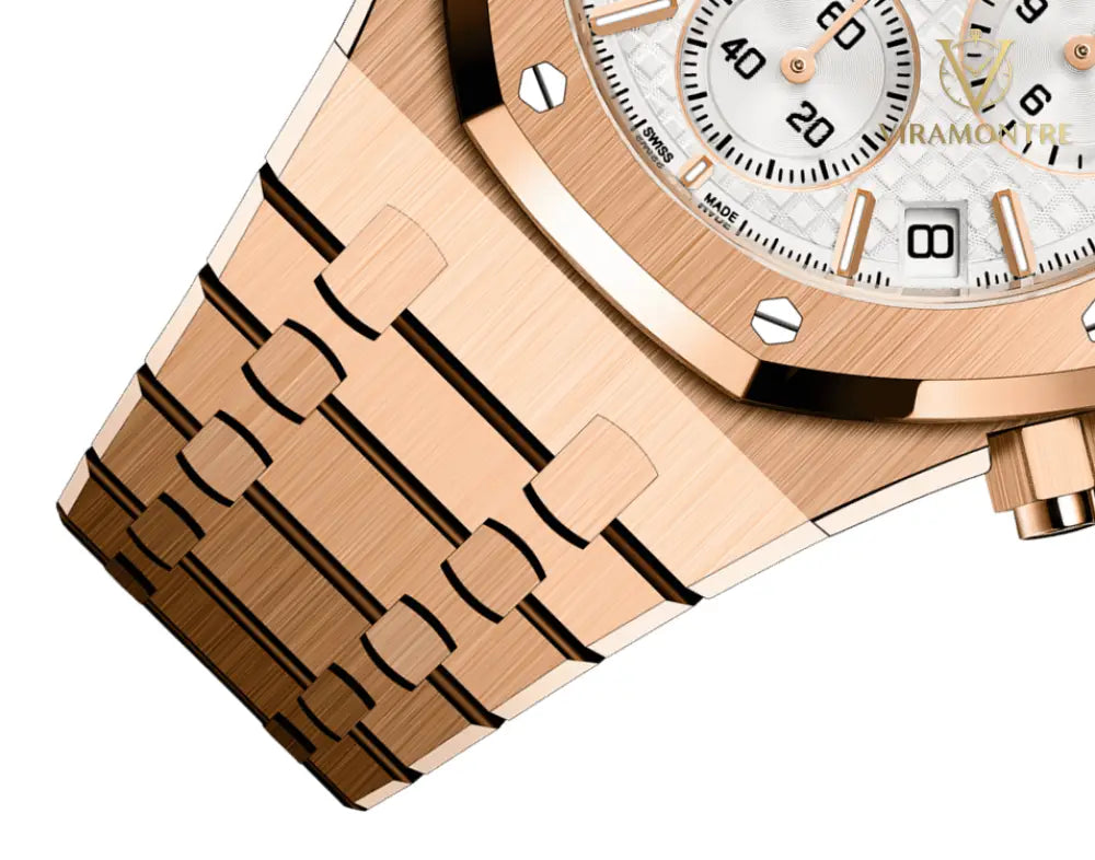 ROYAL OAK CHRONOGRAPHE-ROSE/BLANC