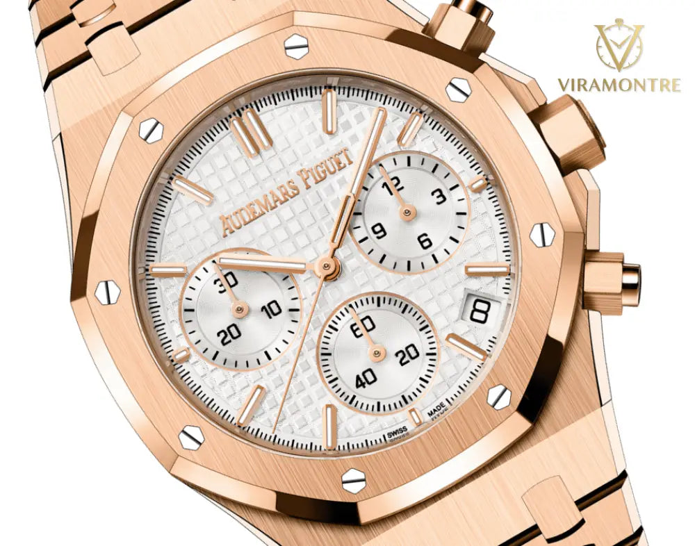 ROYAL OAK CHRONOGRAPHE-ROSE/BLANC
