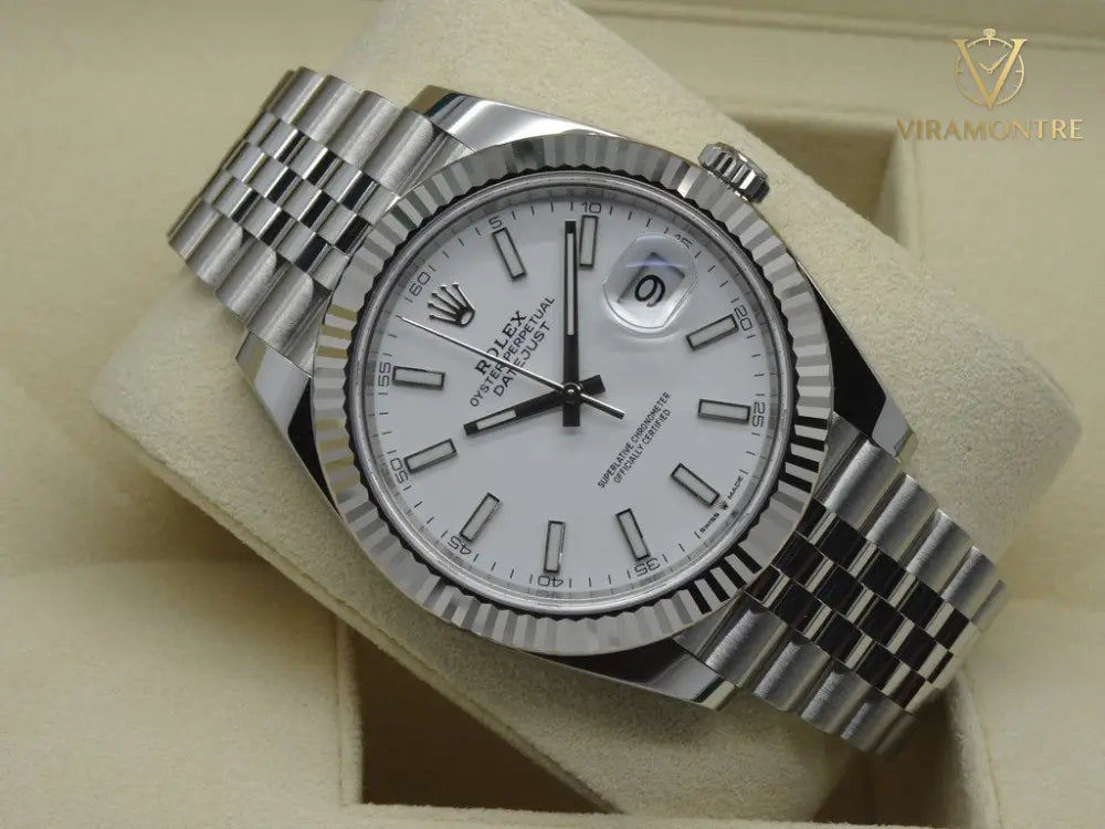 RX Montre Datejust 41 Blanc Jubilé Pour Homme