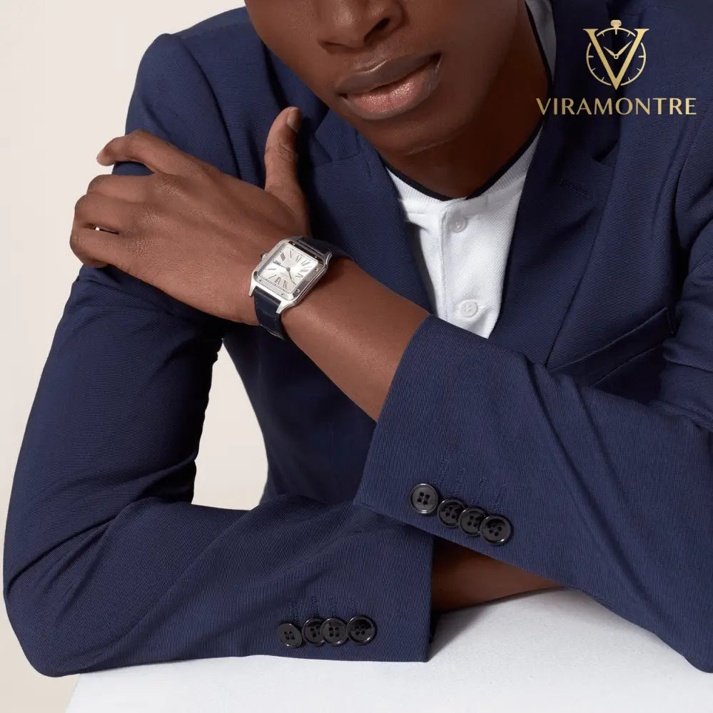 SANTOS DUMONT-BLEU/BLANC GRAND MODÈLE